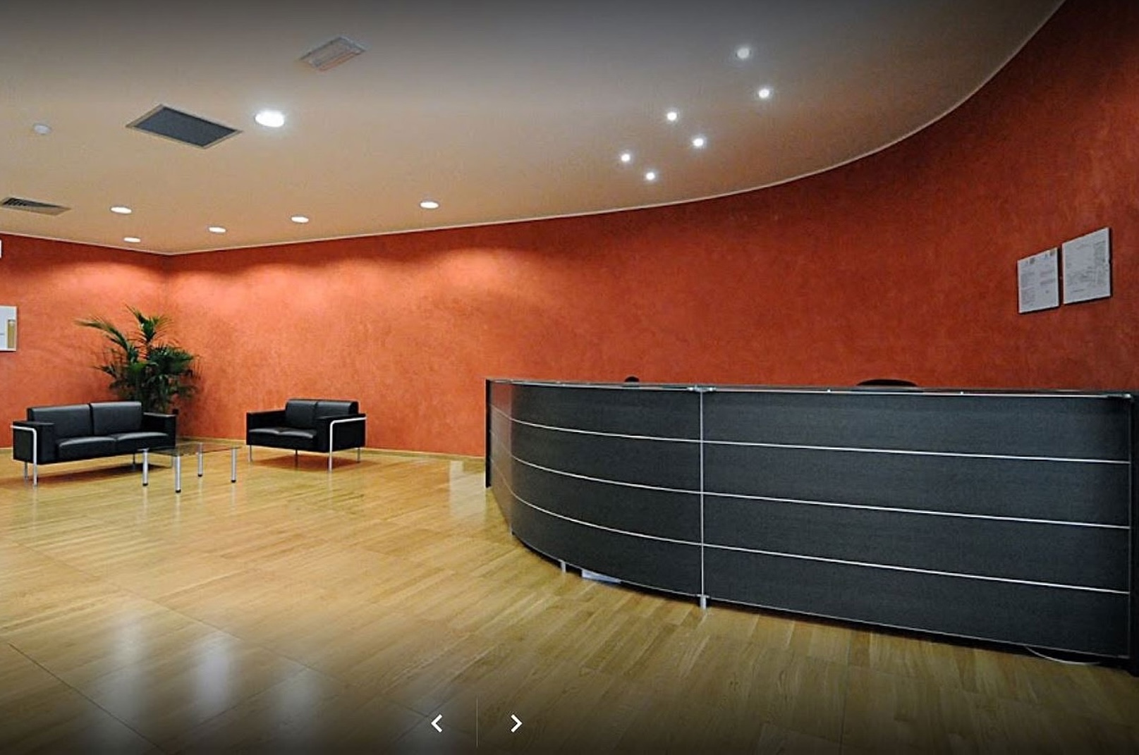 Reception hall of the conference venue