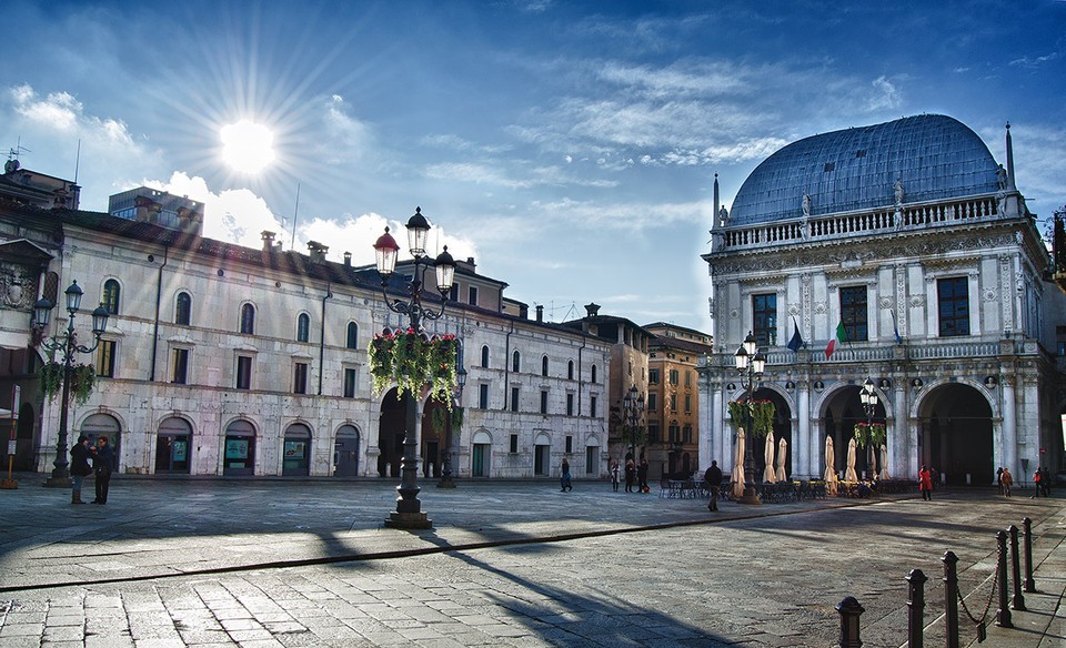 Piazza Loggia in Brescia